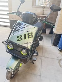 دراجه شحن للبيع نوعها 318 (6)بطاريات مسطره بيها عطل بطاريات  ب(400) وب...