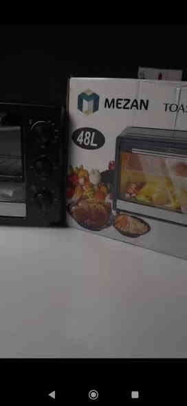 فرن كهربائي بتقنية ألمانية 
🛑السعر 45 توصيل مجاني لجميع محافظات 🇮🇶
مميزات👇🏻
السعة: 48 لترًا
✔️وظيفة الشواية والسياخ الدوارة لنتائج شواء مثالية
✔️مؤقت 60 دقيقة مع جرس تنبيه وإيقاف تشغيل تلقائي لراحة وأمان أكبر
✔️التحكم في درجة الحرارة للحصول على تسوية دقيقة ومتناسقة
✔️يحتوي على صينية خبز واحدة ورف سلكي واحد
✔️الحجم: العرض 44سم، الارتفاع 27سم ،العمق 24سم

🛑للحجز راسلنا على صفحتنا 📱
🛑واتساب ***********📱
