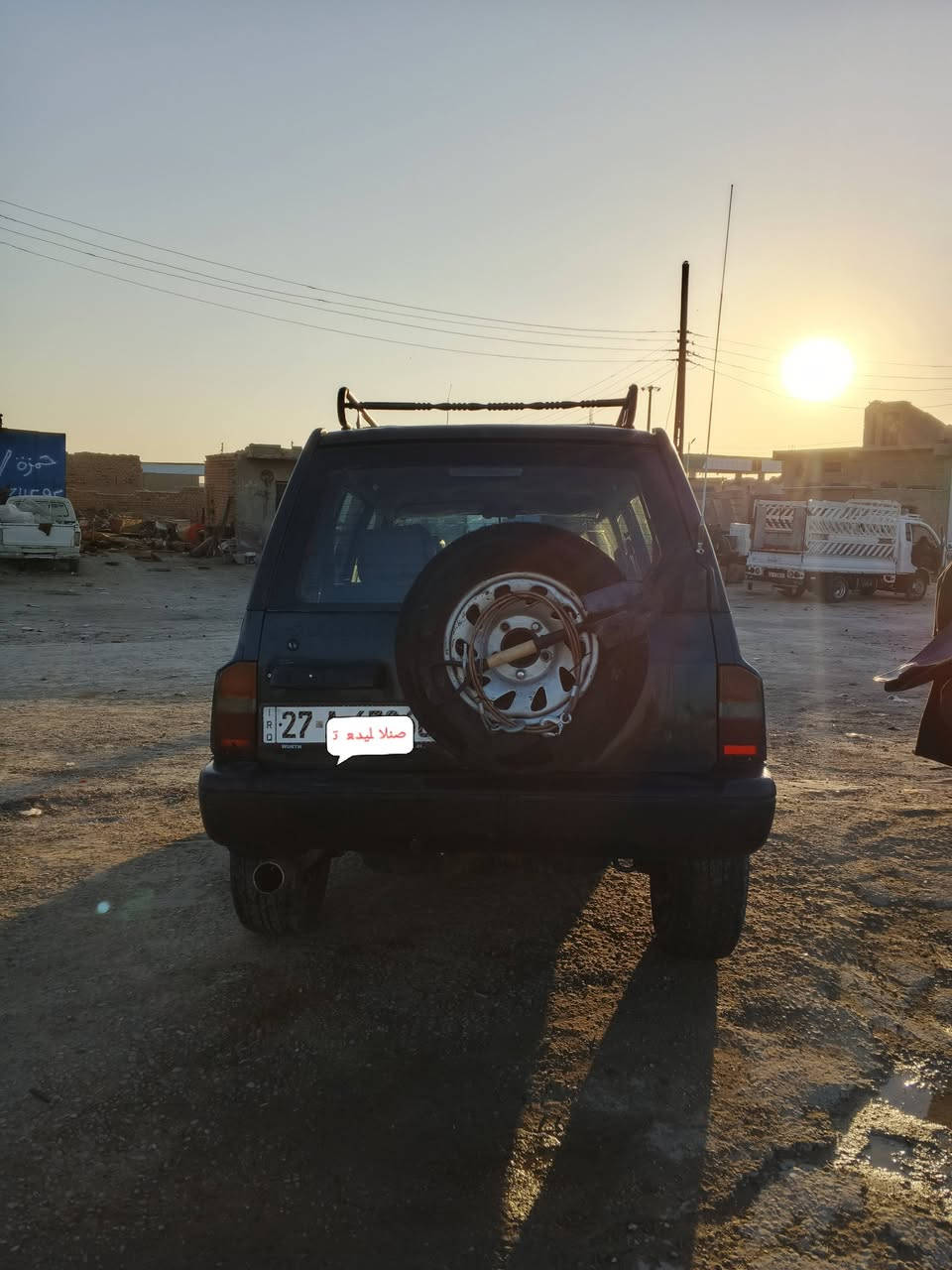 سازوكي فيتارا 1992
محرك وكير ونجي 4 
يصير مراوس حسب القناعه وكلمن بسعره 
سنويه لل30 رقم دولي
سياره جاهزه 
تايرات جدد سبايه وبلاجتورات بالسبايه 
بلاجتورات بالدعاميه 
صدر جديد ومعليها 
شاشه دمام صوت مضخم 
ويل 16
كهربائيات وكيجات كلها شغاله 
مكان السياره ذي قار الفجر 
السعر37 
***********
