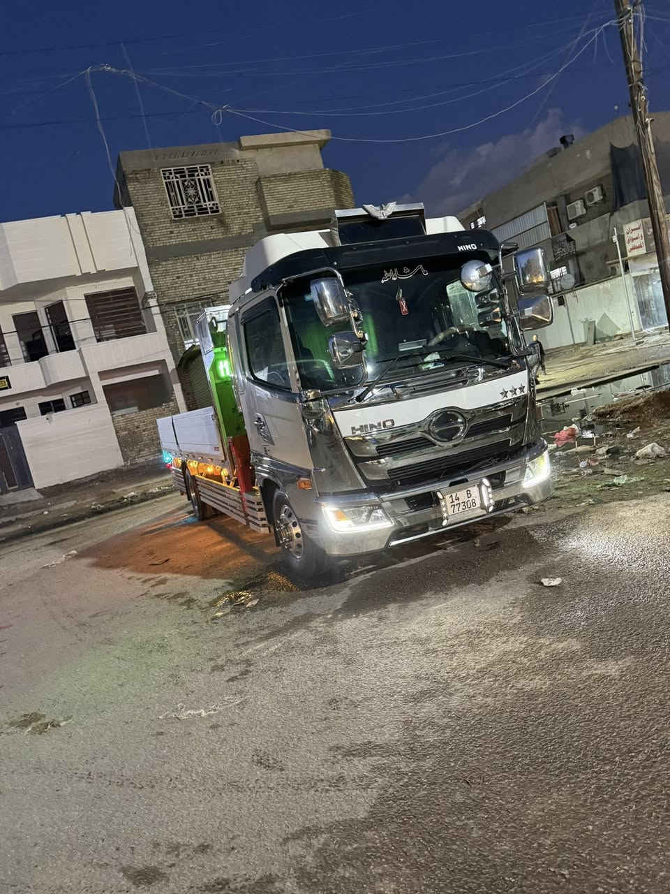 سلام عليكم للبيع هينو شيطان بلادي كرين مديل 23 الممشى29  ألف حقيقي رقم بصرة تحويل مباشر عنوان السيارة بغداد استفسار اكثر ***********
