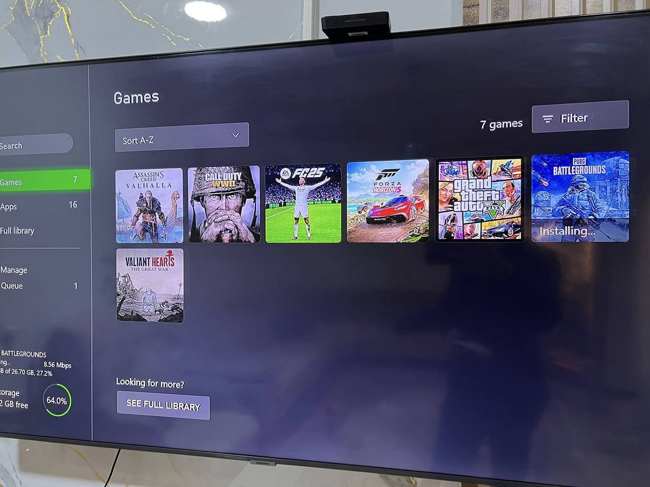 am xbox one s bo froshtn 
1 tera 
1 mang Gamepass Ultimate lagal
1 dast shareka lagala
gtav
froza5
Fc25 
tyaya xazna la hard kaya
***********
