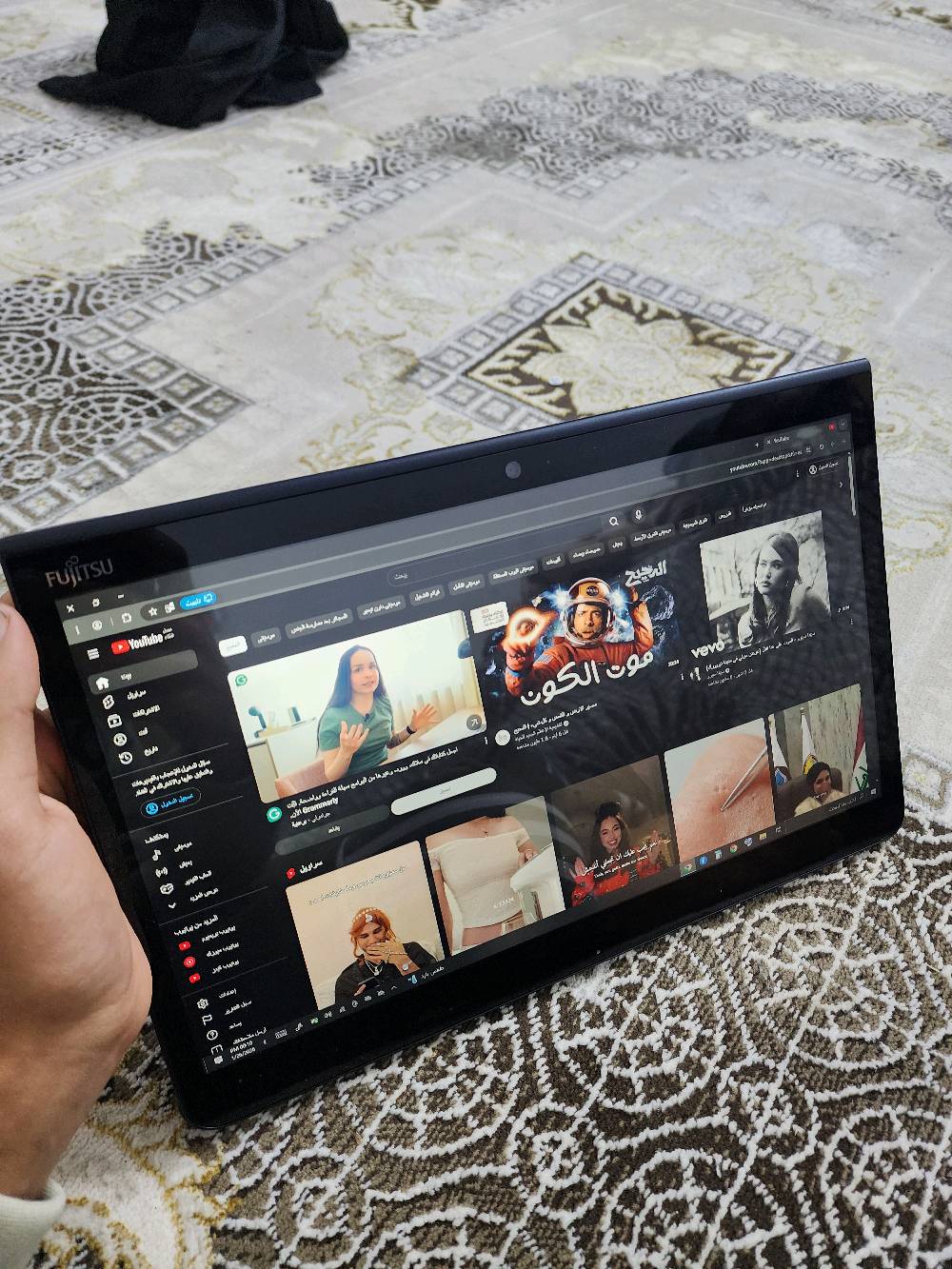 لابتوب نوع فوجيستو كوراي i5 جيل سابع لمس بظون اي عيب رام 8 وذاكره 170g نوع SSD شاشه حجم 14 لمس بل كامل وكيبورد منفصل ومتصل وياه ومعاه شاحنه بطاريه تكفي اكثر من 4 ساعات عنوان صلاح الدين تكريت السعر 210 الف وبيها مجال للشراي