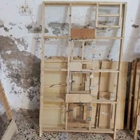 متاح قفص دجاج الوجه متر ونص ونزال متر وأرتفاع متر ونص طابقين جديد استخ...