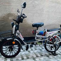 دراجة شحن • بطاريات جديدة • كهربائية