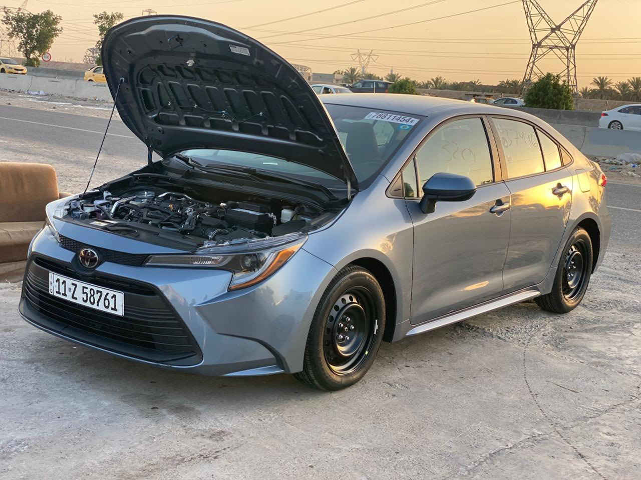 للبيع تويوتا كورلا 2024 بدون حادث بدون شخط بدون بارد وارد امريكي ماشيه 12 الف مكينه 2000 السياره داخله تقرير تعمل وتسير 
من امريكا 
شاشه جبيره 
زنون 
كاربلي 
مواصفات الLe الستندر معروفه 
السعر 168 وبيها مجال 
مكاني بغداد 
الهاتف ‭0770 887 2144‬
