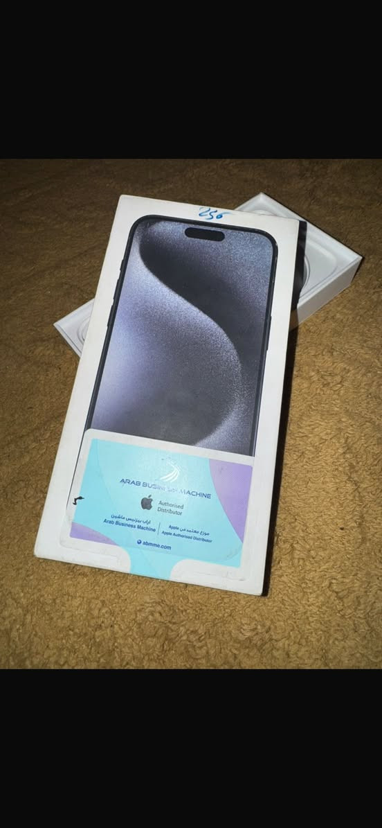 للبيع ١٥ برو. ماكس اخو الجديد ذاكره ٢٥٦ بطاريه ٩٢ نموذج m   ما مستخدم اهواي ما مبدل ايشي.   مكاني بغداد العبيدي سعره مليون و١٢٥ شراي راسلني واتساب ***********
