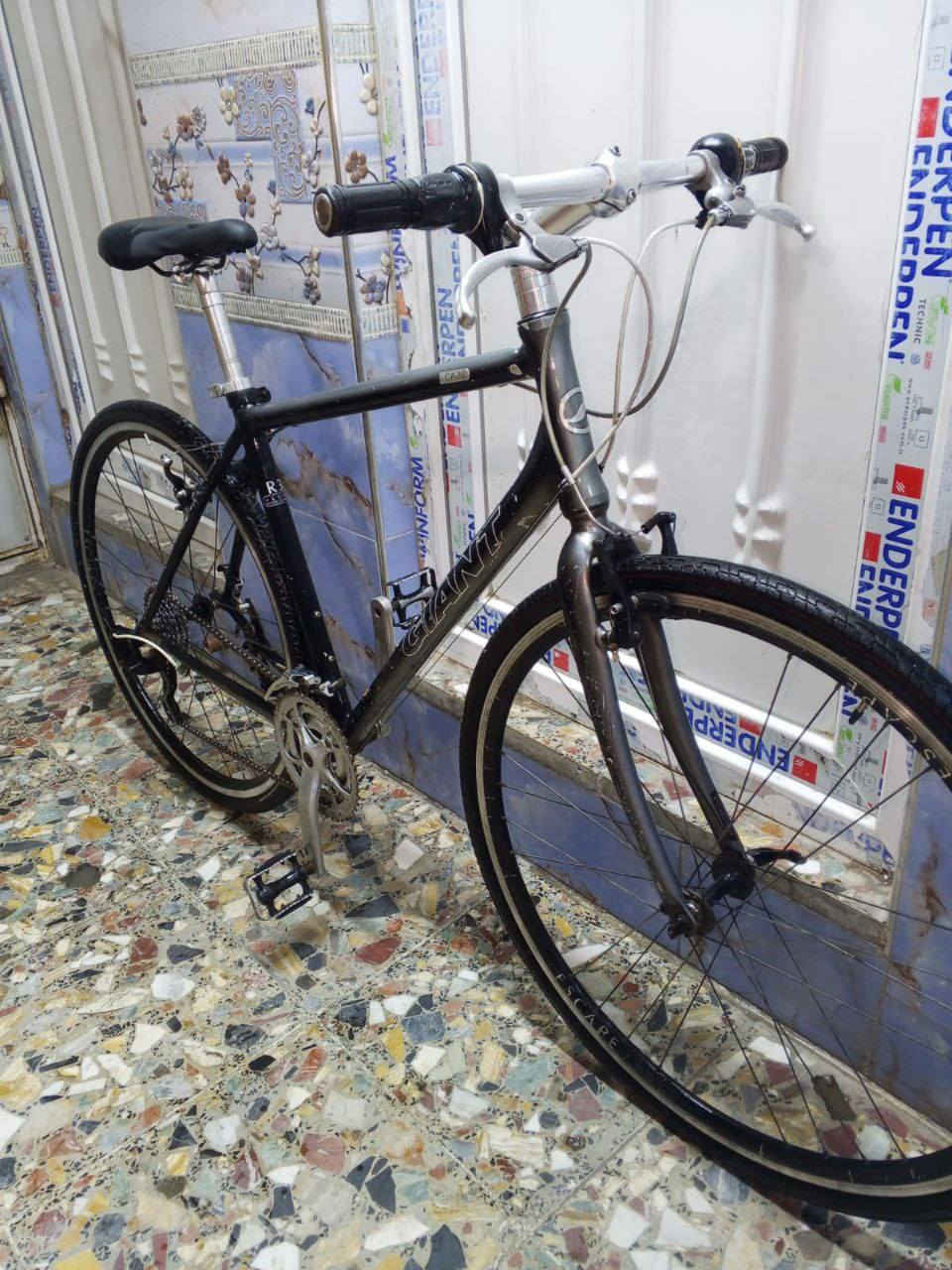 جيانت سكيب  صناعة تايون ماركة عالمية حجم الفريم M معدن المنيوم بالكامل حجم الإطار 700c x35  ويالة سكيب كمبليون أمامي خلفي سستم شيمانو بالكامل 3x8  بريكات شيمانو دراجة وضع حاوية كاملة من اي نقص السعر ١٤٠ مكاني بغداد مدينة الصدر  ***********
