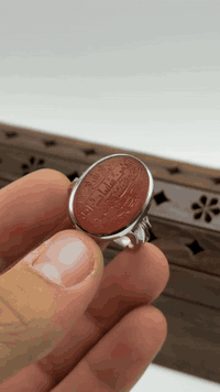 خاتم عقيق يماني • خط حرز السيد علي • مقاس ٢٢