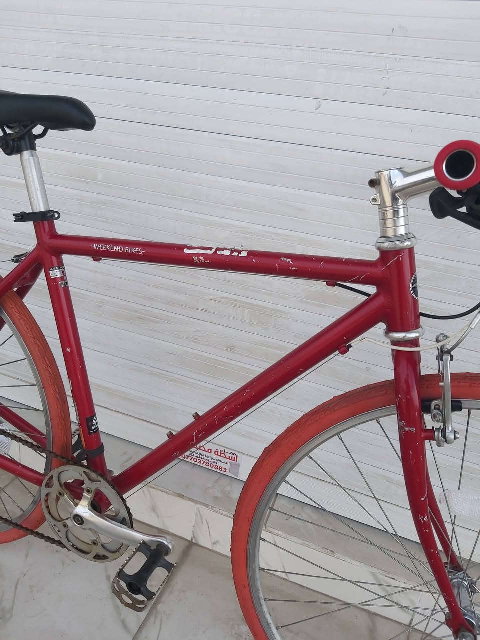 WEEKEND
بالة ياباني 
حجم 700/28
المعدن المنيوم
ويالة طبقتين
سستم SHIMANO 7 SPEED
كل الاجزاء بلادية 
السعر مع التوصيل 115  الف 
   ✈يوجد توصيل لجميع المحافضات ✈
كركوك مدخل سايدين حي الاسرى والمفقودين 
معرض ابو شيفان ( *********** )
