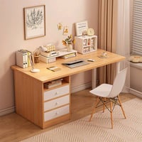 ميز دراسة خشب و ارجل معدن يحتوي باب و مجر  ابعاد 75*50*100 CM