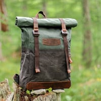 حقيبة ظهر • فينتاج • قماش شمعي