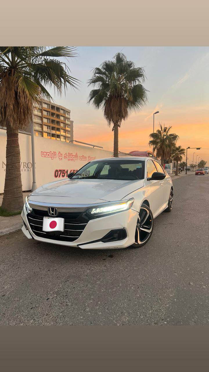 Honda accord 2022 sport 🚀
بصمة 
كامرة 
شاشة جبيرة 
رادار امامي 
٣ انظمة قيادة (normal-eco -sport) 
بريك بصمة 
اوتو ستارت ستوب 
قيادة ذاتية 
رادار خط شارع 
تحديد سرعة 
كشنات كهربائية 
شاشة الكتروني
اوتو هولد 
لايتات امامية خلفية led 
ويالة و تايرات رياضية 

سيارة ماشية 94 الف كلشي اب حالة الشركة كلشي بيها اب شرط لعشاق تميز سيارة مابيها اي نواقص تايرات صدر مكينة كير كلها اب شرط سيارة رقم اربيل ترقيم جديد 
رقم سنوية هزة فحص جديدة سنوية لحد سنة ٢٠٣٠ تحويل اب شرط ثاني يوم 

ضرر السيارة فقط باب صبغ و باب تبديل شركة بجم كبس كل ايرباكات اب شرط دواخل اب شرط مابيها 

مكان :اربيل

سعر:142$
واتساب/*********** أربيل, العراق

