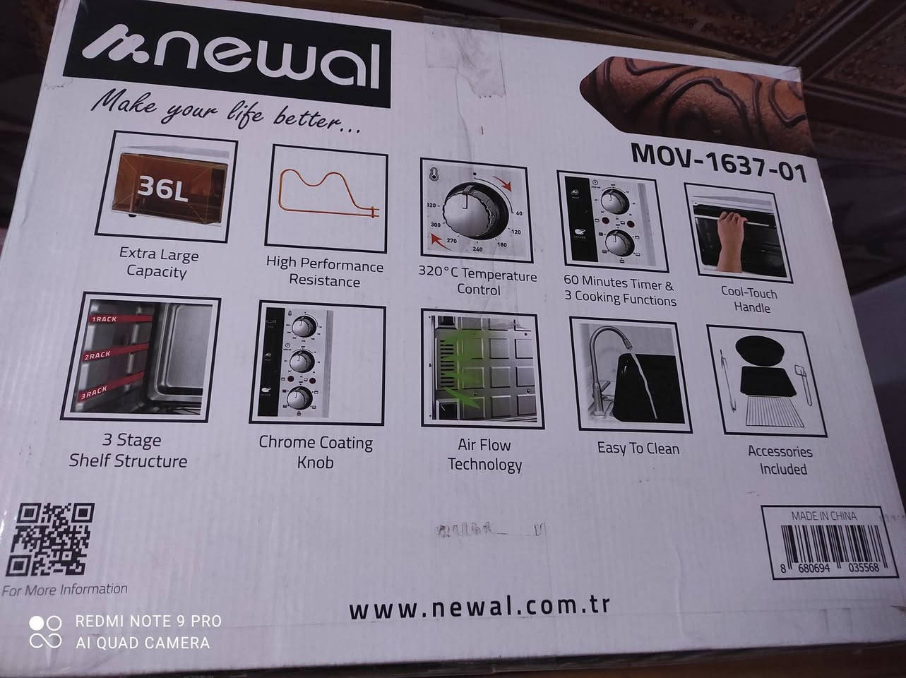 فرن (اوفن) تركي نوال بالكارتون ما مستخدم...السعر 70 /عنوان كركوك ***********
