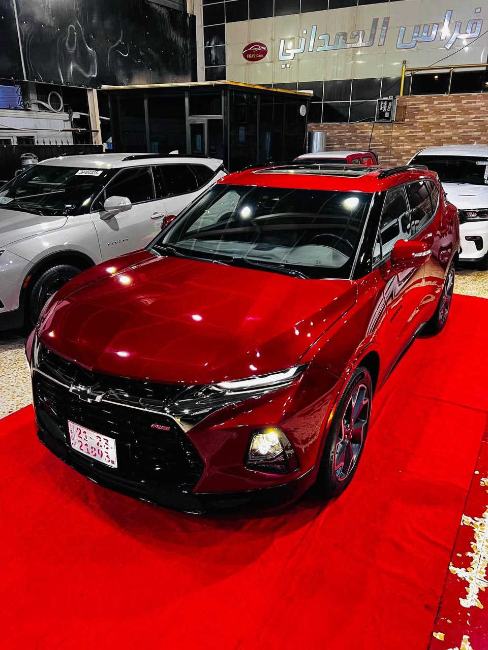 Chevrolet Blazer RS 2021
حجم المحرك V6 سلندر (3.6L)
عداد المسافة mile 28160
الضرر كما موضح بالصور
رقم اربيل شرط التحويل 
السعر210
المواصفات:
بصمة تشغيل
صمة أبواب
شغيل عن بعد
صندوق شفط كهربائي
فتحة سقف بانوراما
كشنات جلد تدفئة
استيرن تدفئة
رادار امامي (تحديد مسار)
رادار جانبي (نقاط عمياء)
رادار خلفي (تحذير من الاصطدام)
دفع رباعي 4x4
شاشة كبيرة لمس
حساسات خلفية+ كاميرا
Android Auto
Apple Car Play
مانع انزلاق+ABS
AUX+USB منافذ
Auto Start
Auto Stop
مثبت سرعة
تحكمات استيرن
هاند بريك بصمة
وبقية المواصفات المعروفة
***********
