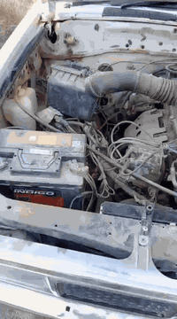 نيسان دبل • ٦ سلندر • كهربا شغالة