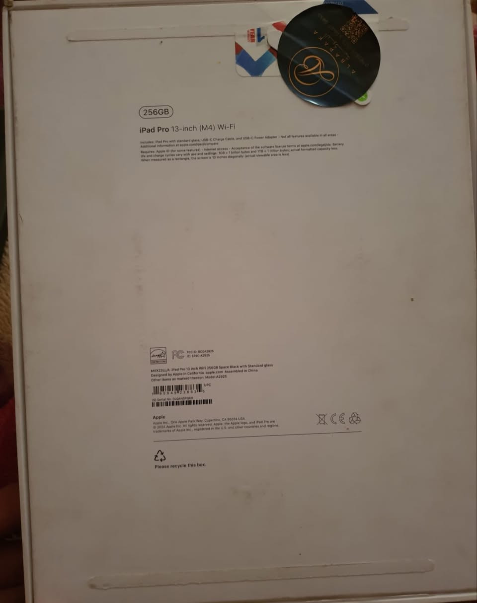 سلام عليكم
بيع او مراوس 
ايباد برو (13انج)
معالج M4
بطارية 99 نزلت بالتحديث
نظافة 100 استخدام قليل
السعر مليون و100
***********
