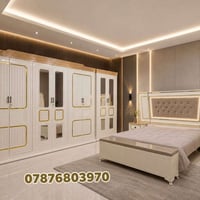 غرفة نوم ملكية • نجارة عراقية • ١٠ قطع
