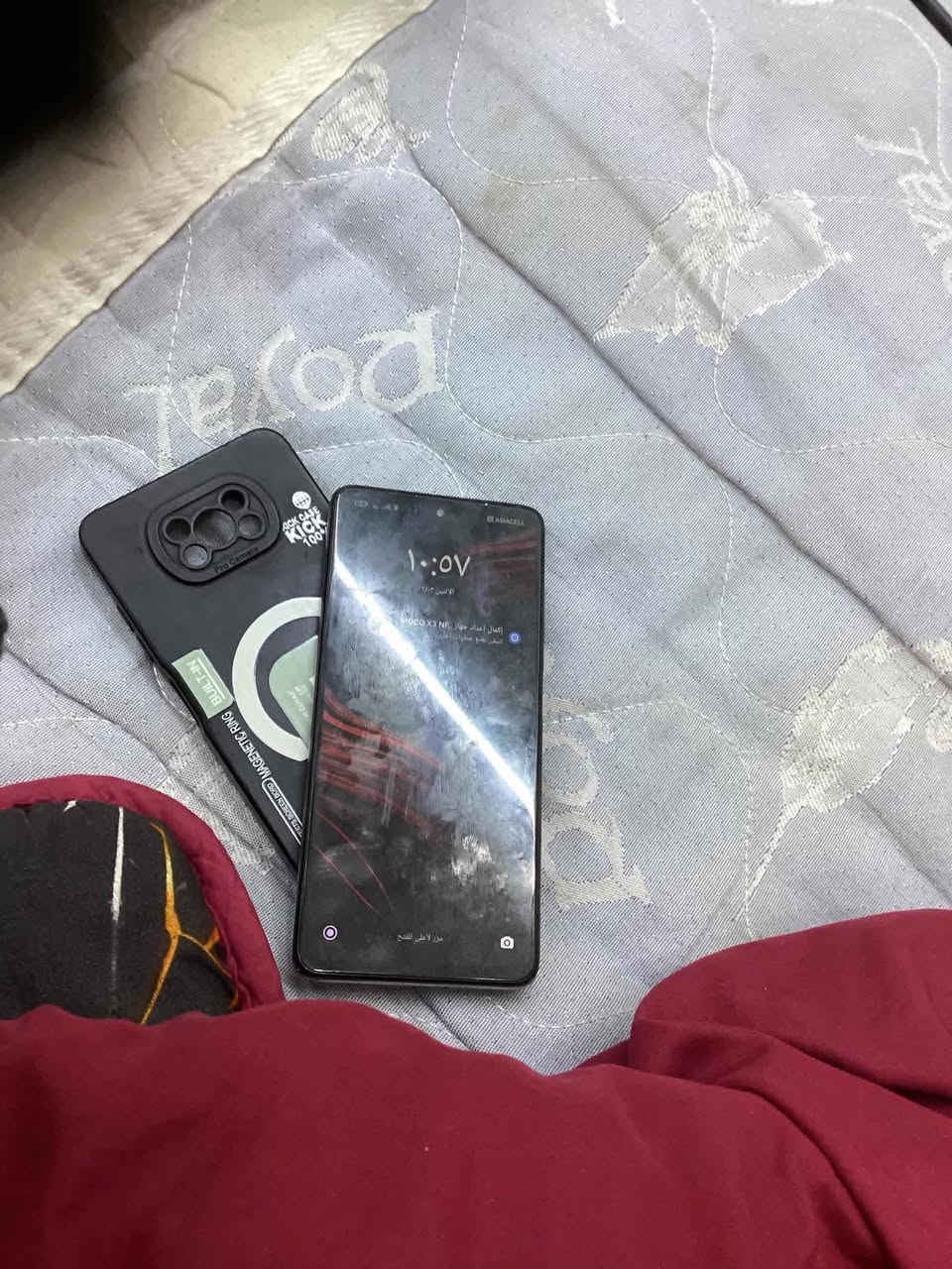 بوكو اكس ٣ برو ذكر ٦٤ فقط سماعه داخليه ما تشتغل و شاشه بيه ضكعه بيه خفيف سعر ٧٥ قفل شراي يتصل علا هذ رقم ***********
