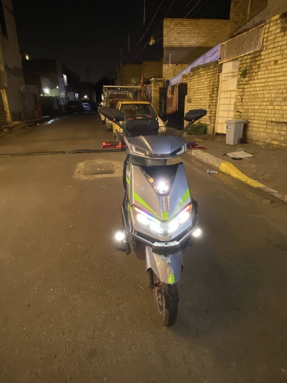 سلام عليكم  دراجة نوع koREA_MR  شحن بطاريات ليثيوم. دراجة. ستخدام. شهر.      دراجة. جديدة. عملية. سرعة 120 رقم  ***********
