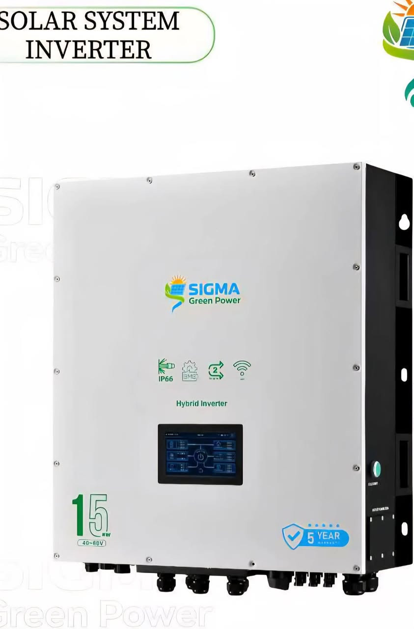 🔴 الجديد والضمان والأمان لدى دريم فون🔴
          ☀️ دريم فون للطاقة الشمسية
🔋 انفيرتر لاول مره من سيكما كرين بور 
🔴إنتاج من أرقى الشركات العالميه 
                   🔴المواصفات العامة🔴
• القدرة الاسمية: تتوفر بقدرات تبدأ من 1 كيلو واط وتصل إلى 11 كيلو واط (أبرزها 4000W و6000W).
• نوع الموجة: موجة جيبية نقية (Pure Sine Wave) لضمان سلامة الأجهزة الحساسة.
• منظم الشحن: مدمج بتقنية MPPT لرفع كفاءة استخلاص الطاقة من الألواح الشمسية.
• جهد البطارية: يعمل بأنظمة 24 فولت أو 48 فولت حسب قدرة الجهاز.
• كفاءة التشغيل: تصل الكفاءة القصوى إلى حوالي 90% - 93%. 
                     🔴المميزات الذكية والتحكم 🔴
• الشاشة: شاشة LCD متحركة (قابلة للفصل في بعض الموديلات) لسهولة المراقبة والتحكم.
• الاتصال: يدعم التحكم عن بعد عبر Wi-Fi وتطبيقات الهاتف المحمول، بالإضافة إلى منفذ BMS للتواصل مع بطاريات الليثيوم.
• التشغيل بدون بطارية: تتيح الموديلات الحديثة إمكانية تشغيل الأحمال مباشرة من الألواح الشمسية دون الحاجة لوجود بطاريات.
• الربط المتوازي: يدعم ربط عدة أجهزة (تصل إلى 6 وحدات) لزيادة القدرة الإجمالية للنظام. 
                        🔴  الحماية والأمان 🔴
• حماية متقدمة ضد الارتفاع المفاجئ في الجهد الكهربائي وتقلبات التيار.
• حماية من الحمل الزائد (Overload) والقصر الكهربائي (Short Circuit).
• نظام تبريد بمراوح قابلة للاستبدال لسهولة الصيانة.  

🏠 للبيوت • المحلات • المشاريع
متوفر بجميع الاحجام حسب احتياجك للمنظومه
📍 الموقع: خانقين – شارع الحسينية
📞 للحجز أو الاستفسار:
*********** – محمد فاروق
✨ خلي الشمس تشتغل بدالك
ويّا دريم فون للطاقة الشمسية ☀️
