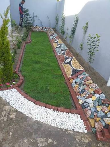 ديكورات حدائق مع ترتيب لحديقه مع لزرع لورد ولثيل***********
