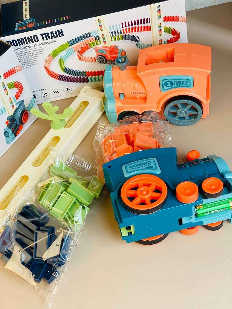 🚂DOMINO TRAIN🚂
قطار الدومينو الذكي لتطوير ذكاء طفلك وهو يلعب في نفس الوقت و يساعد الطفل على التخيل والإبداع . و بتنمي مهارات كثيرة جدآ عند الطفل منها 👇:-

❤️ مصممة للكل تبدأ من عمر 3 سنوات واكثر
❤️ تنمي التركيز و التتبع البصري والأدراك  
❤️تنمي مهارة التصنيف حسب اللون
❤️ التوازن و الثبات الحركي و خفة اليد في توجيه القطار
❤️ تصميم أشكال مختلفة و جميلة بالدومينو
تحتوي على ٦٠ قطعة دومينو
❤️صوت وضوء ممتع تعمل على البطارية #الاصلية


**إذا كنت صاحب هذا الإعلان وتريد حذفه لأي سبب، رجاءا أرسل رسالة إلى الدعم الفني**