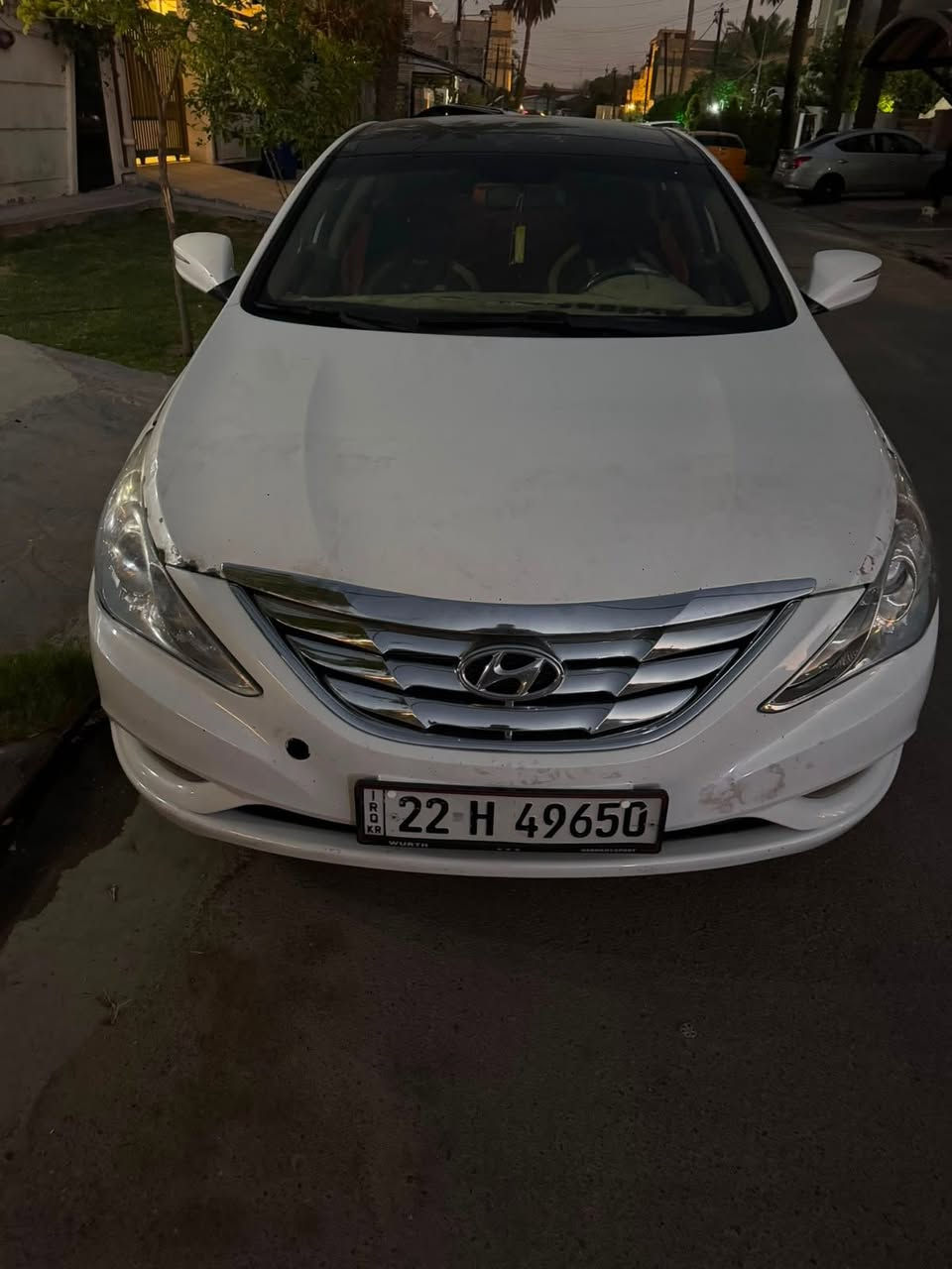 السلام عليكم مستعجل للبيع :.
سوناته مضلع خليجي 2013 .

رقم اربيل بأسمي .

محرك 2400 دوش .

مواصفات :.
بانوراما 
تحكم جهتين 
مري شفط 
اشاير بلمري حاجب 
شاشه وكامره 
حساس خلفي 

ملاحظه ( بيها خيط تبخير خفيف )

السونار مرفق معه الصور 

السعر ( 100 وبيها مجال 

مكان بغداد / حي الخضراء 

رقم الهاتف ***********
مكلف بالنشر
