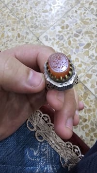 عقيق يماني • مشمي طبيعي • قياس ٢٢-٢٣