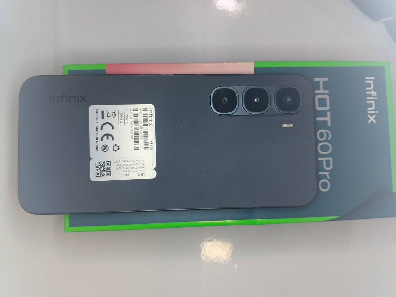 السلام عليكم
انفنكسInfinix HOT 60 Pro
الذاكره 256 
العشوائيه 8
النظافه 100% (اخو الجديد)
غراضه كامله
السعر 200 
للاستفسار الاتصال على الرقم ‏‪***********‬‏
