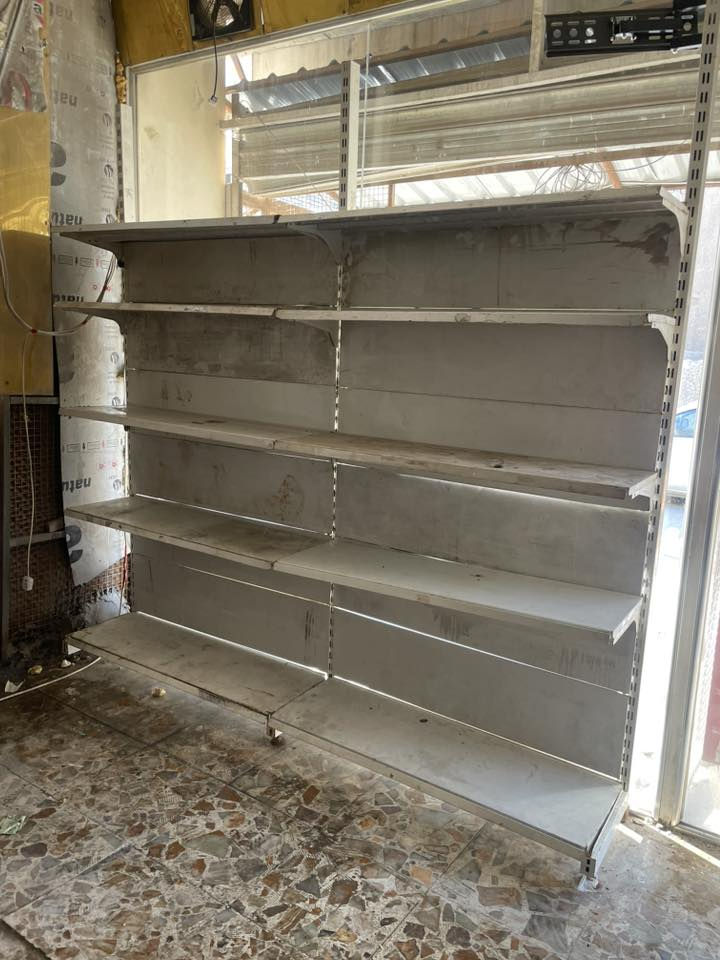 السلام عليكم رفوف أسواق للبيع
ارتفاع مارتين و٧٥

وطول مترتين و٤٠
السعر ١٥٠

بغداد بياع 

***********
