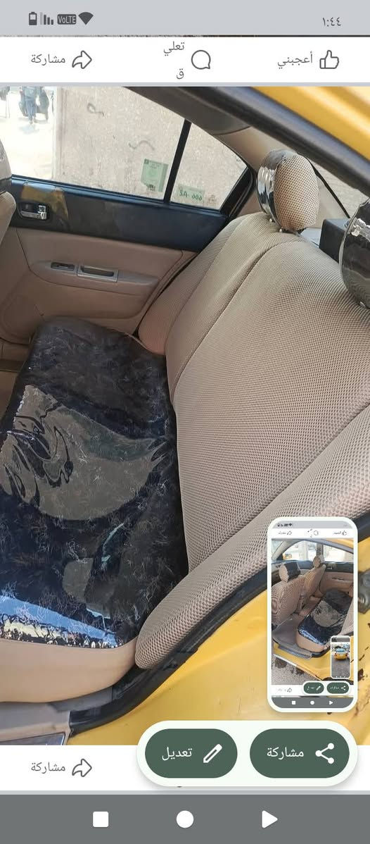 سلام عليكم للبيع شيري اي فايف سياره نضيفه مكينه كورلا 1600 سياره جهازه مابيها اي نقص السعر 34و بيها مجال بصيط ***********
