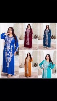 😍#جديدنا_وصل😍  دشداشه  نسائي  🥰  تطريز+ ستراس   #الخامايه_قطن_مراسي_مص...