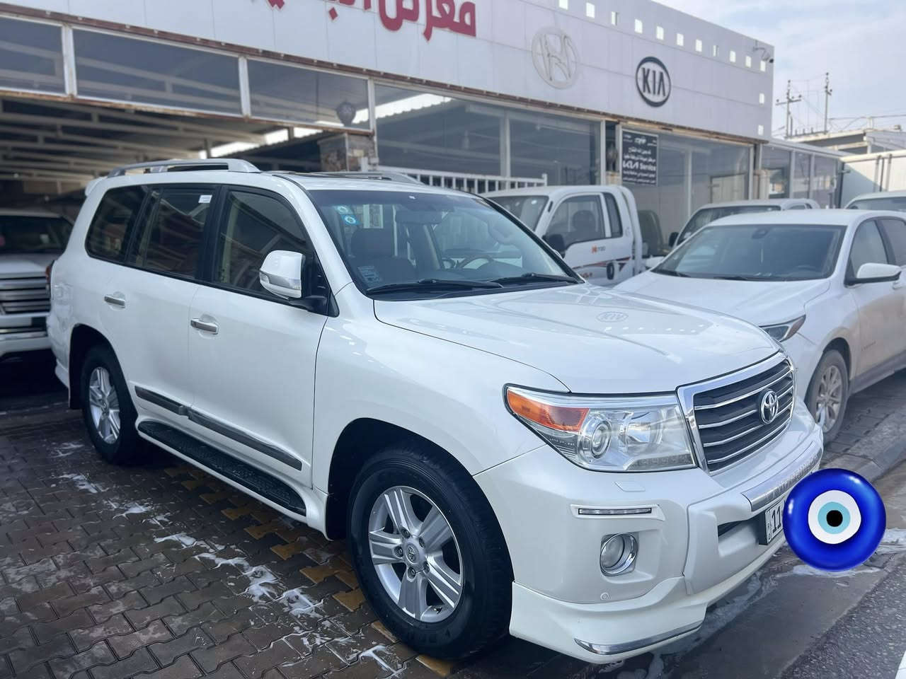 سلام عليكم لاندكروز ٢٠١٣ فطيم ماشيه ٢٠٥ مكفوله ٦ اسلندر كفاله عامه حتى الدعاميات عدا بارد جاملغ خلفي وشويه بالباب السياره جديده تخم تاير دنلوب حداديه غرفه السياره على وضع الشركه السونار بالمنشور مري قلاب تشغيل عن بعد كشن كهرباء جلد مشمشي ٣ شاشات   كفاله من الشخط عدا البارد موضح العنوان واسط رقم مو بايل  رقم بغداد والسعر خاص اوالاتصال ***********
مكان السياره واسط كوت
