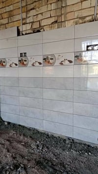 خلفه سيراميك وبرسلين الجداري ب 7الرضي ب6 درجه وله ستلام مهندس شرط الشغ...