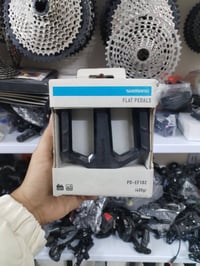 دواسات دراجة أصلية من Shimano موديل Shimano PD-EF102 Flat Pedals،    ب...