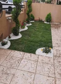 شغلي ديكورات حدايق تصميم ترتيب حدائق زرع ثيل ورد كص ثيل ترتيب تنضيف حد...