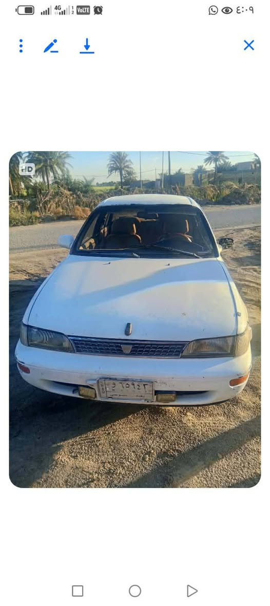 السلام عليكم ورحمه الله وبركاته 
كورلا 94  رقم بغداد الماني مكانهه نجف عباسيه 
لون ابيض امداور شوكت ماتريد النجف, العراق


**إذا كنت صاحب هذا الإعلان وتريد حذفه لأي سبب، رجاءا أرسل رسالة إلى الدعم الفني**