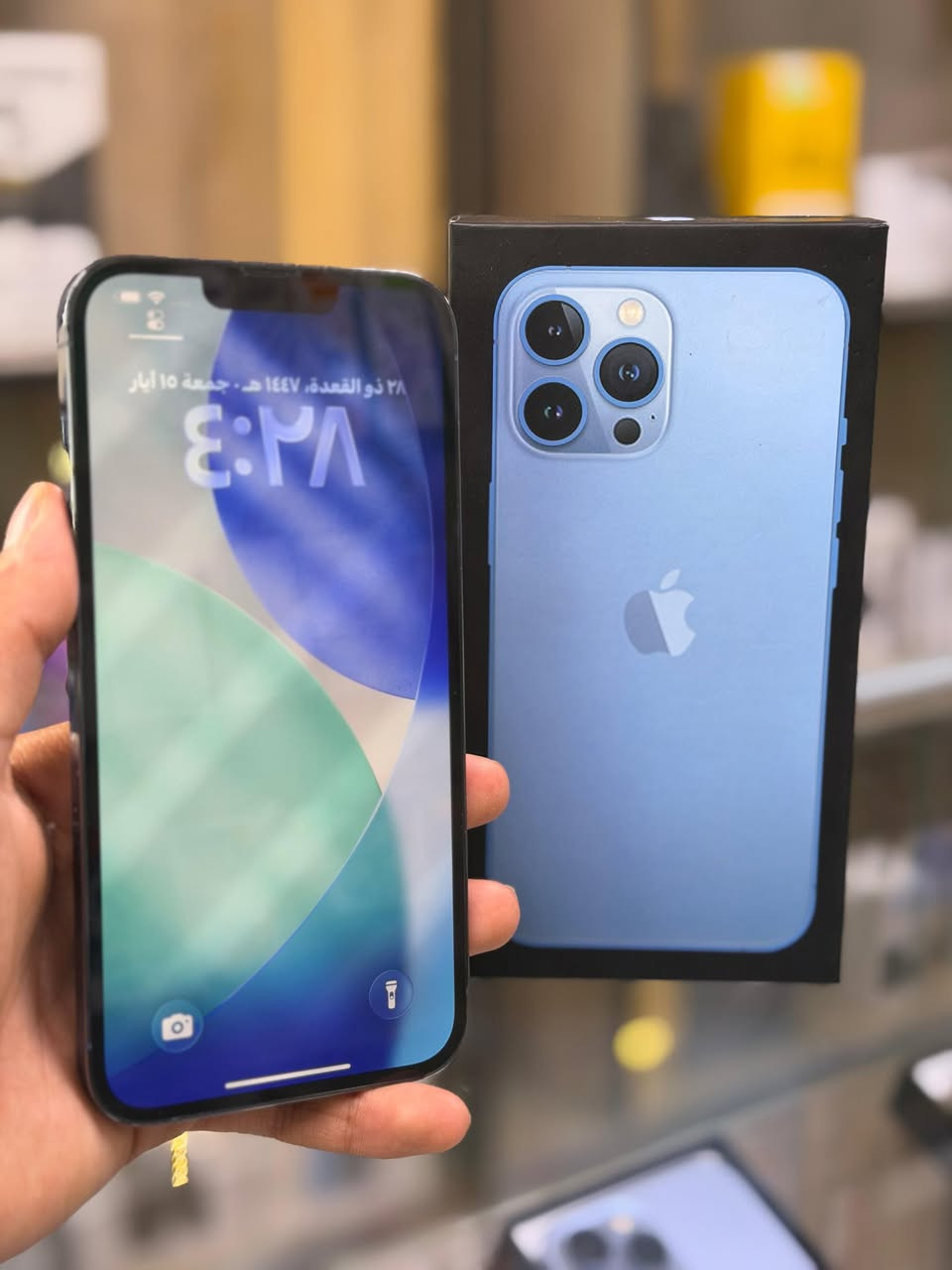 🔥🔥اقوه عرض 🔥🔥
ايفون 13بروماكس    لون مميز بحري لحلو  ذاكره 256 بطاريه88🔋 نموذج M كارتون 
 ممبدل بي شي مع ضمان 5 ايام  نضافه 100‎%‎ زلغ ما بي يخبل وتر بروف كامل ملحقاته الجهاز نضافه كانما فاتحه من الكارتونه بلحاسبه كله نورمال  
مكاني  كربلاء تحت جسر باب طويريج منفذ ابو حيدر للمبايل
☎️*********** 
سعر 695الف
