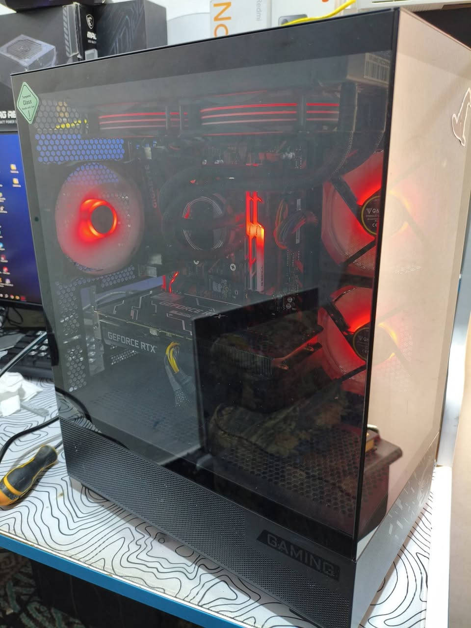 تجميعه جديد بسعر مناسب 
معالج: r5 5500 اوبن بوكس
مذربورد: b450m gaming كيكابايت جديد
رامات: 16 3200 نضيف
كارت شاشه: rtx 3060 12G نضيف 
بور سبلاي: 750W نضيف
التخزين: m.2 256
تخزين 2: 500
كيس :msi 
طبعا كل قطع براندات قويه واعتماديه يعني تاخذه وراسك مرتاح 
سعر: 775 الف
موجود توصيل محافضات
***********
