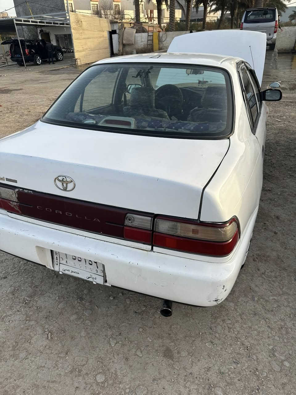 السلام عليكم
كورلا للبيع موديل 94 محرك 1600 كير اوتماتيك مكانات صبغ السياره جاهزه 
السعر 48 وبيه مجال العنوان ديالى /المقداديه 
موبايل /***********
