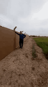 شركة دجلة • تركيب اسيجة BRC • سياج عشبي