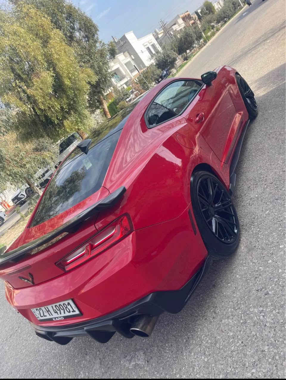 كامارو 2016 بيها قطعتين صبخ بدون دواخل
بيها مكانين عل بارد 
رقم سنوي جديد تحويل وكاله بشرط 
گير محرك بشرط 
سعر 103$ 
غرامه 240 الف نزل من سعر 
*********** زاخو, دهوك
