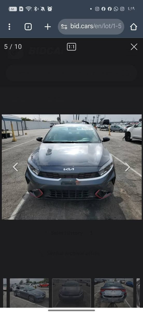 السلام عليكم
للبيع فقط كيا فورتي جي تي لاين وارد أمريكي موديل ٢٠٢٣ اللون فيلي الحادث موضع بالصور تبديل باب خلفي اصلي نفس اللون  عكس السائق ماشية ١٠٥٠٠ ميل السعر المطلوب 25 مليون رقم بغداد باسمي تحويل مباشر محرك 2000 دوش 
للاستفسار الاتصال على الرقم
***********
غير متواجد ع الفيس
