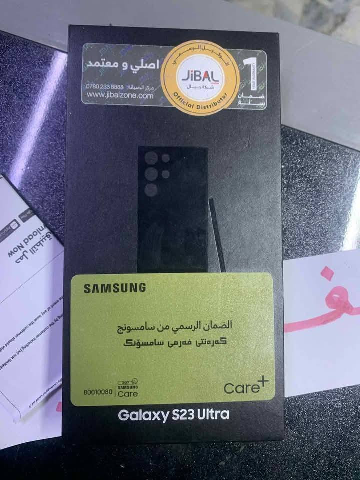 سامسونك S23  الــترا 
شــرق اوسط عربي 
وكــاله ضمان الرسمي من سامسونك عين الفهد
خطين ذاكـــراة 256 ـــ 12 مكفول شرط الفحص 
للبيع او مراوس *********** 
مكاني كربلاء #شرط وتر بروف كربلاء, العراق
