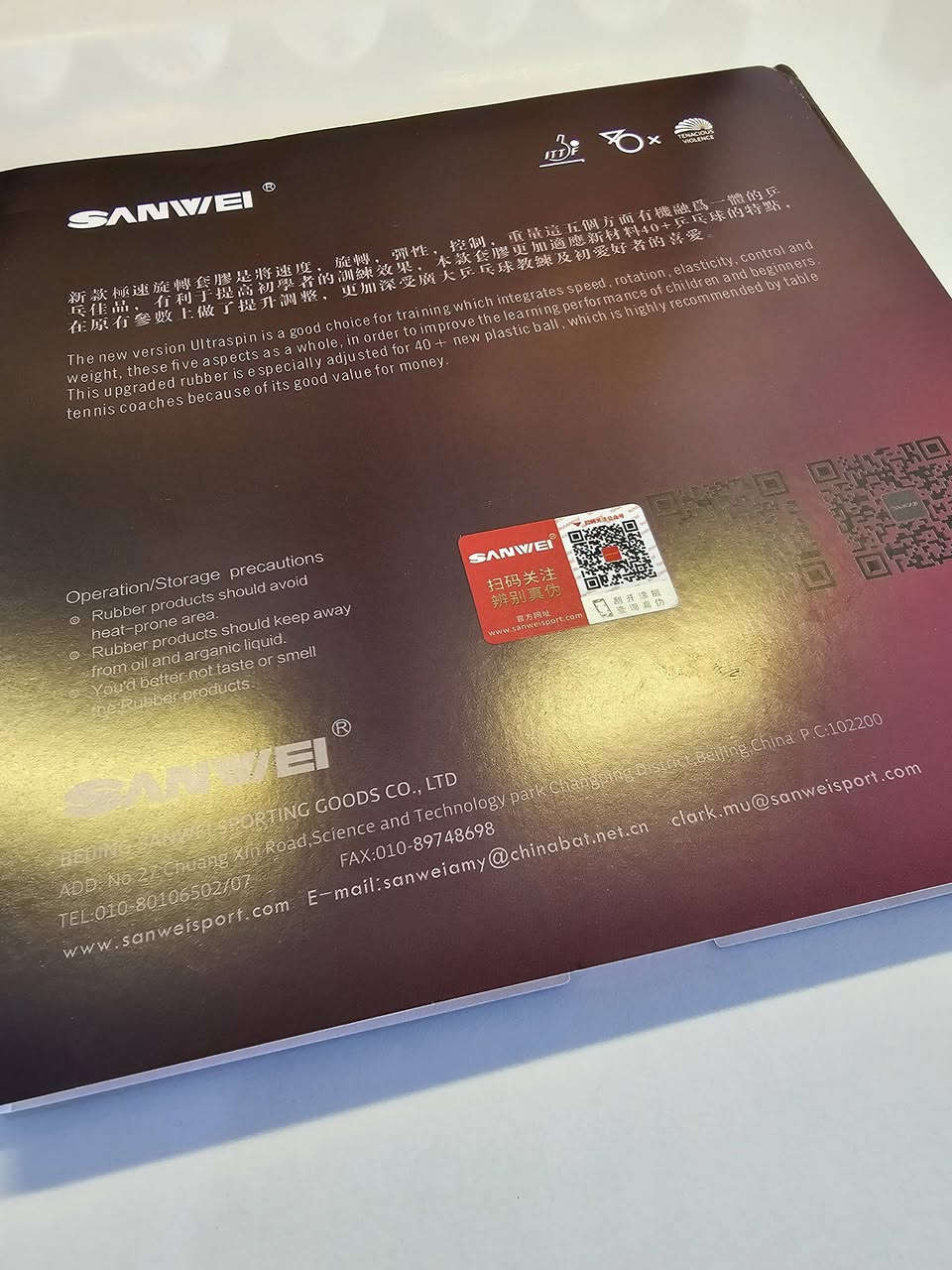 Sanwei T88 Ultra Spin
🏓 السعر 12 ألف 🏓

الصنف : -OFF
المرونة : متوسطة
السرعة : 11.5
الدوران : 11.5
التحكم : 10
السمك : 2.1
اللون :متوفر باللون الأسود والأحمر

تجمع مطاطة سانوي T88 ألترا سبين بين السرعة والدوران والمرونة والتحكم والوزن ، هذه الجوانب الخمسة تجعلها مثالية لكل من يبحث عن مطاطة متوسطة الأداء ومتكاملة .

يوجد توصيل لجميع المحافظات


**إذا كنت صاحب هذا الإعلان وتريد حذفه لأي سبب، رجاءا أرسل رسالة إلى الدعم الفني**