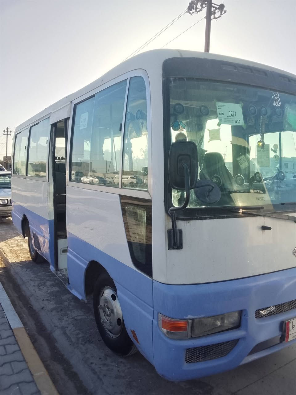 سلام وعليكوم لبيع نيسان كوستر موديل 2002 رقم بغداد مشروع وطني رقم و سنويةجديد كوبون بنزين بيها سيارة كير محرك اكسل وشانصي یشرط تبريت يشتخل بس خاز مابي سيارة خاز و بنزين كهربايات كولة شيتخل سيارة نضيفة سعر 130وەقەبیها مەجال  *********** وتساپ *********** مكان كركوك ليلان
