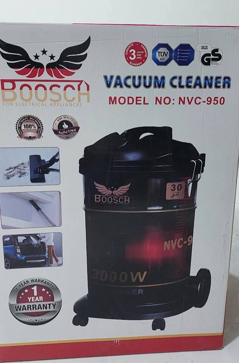 السلام عليكم
مكنسة كهربائية  ( برميلية ماركة “Boosch” ( Bosch الأصلية) وموديل NVC-950 )

تفاصيلها كلها بالصور نوعية جيدة جدا سعة ( 3000 واط) 

سعرها ( ٨٠)

التواصل على الواتساب ***********
