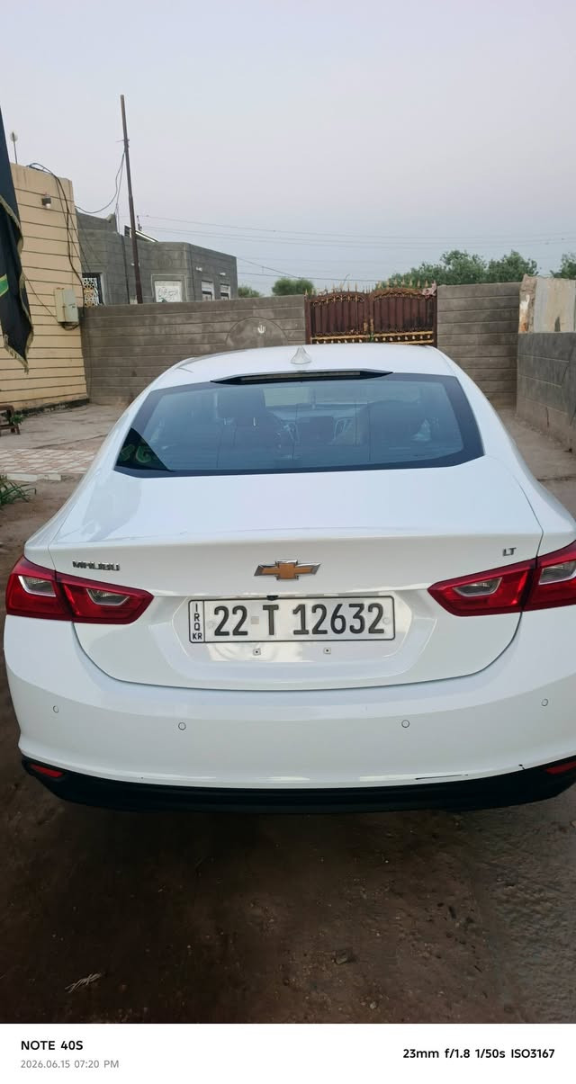 ماليبو 2024
وارد امريكي النوع LT
1500 تيربو بيه منظومة غازوبنزين
فول موصفات 
 
ردار 
كامره 
حساسات 
تشغيل عن بعد 
شاشه تدعم الاندرويد و الايفون
كشن كهربائي 
تدفئه 
حساس لايت 
اطفاء ذاتي 
بعد هواي موصفات 
ماشيه 56 كيلو متر وقابل لزياده
لضررباب
  مصبوغ فقط بدون ضرر
سياره جديده مثل صور 
رقم اربيل سعر130بيه مجال العنوان بابل الشوملي اتصال ***********//***********
