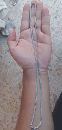 زنجيل فضه وزنه 18مختم سعره 65مكاني بغداد توصيل موجود رقمي 07733380031