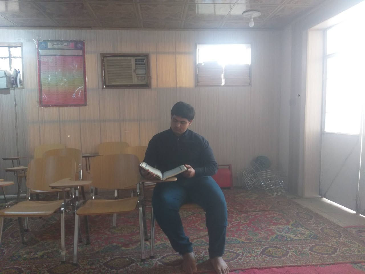 بسم الله الرحمن الرحيم. إقْرَأْبِاسْمِ رَبِّكَ الّذِي خَلَقَ.مركز الإمام زين العابدين عليه السلام في جامع العزيزية الكبير مستمر كل جمعة وسبت الساعة ٣عصرا في تقديم الدروس في الحفظ وأحكام التلاوة والقراءة الصحيحة مضبوطة بشكل تام بالحركات من الفتح.الكسر.الضم.السكون. لكافة الاعمار للاستفسار الاتصال على ***********فأهلا وسهلا بكم
